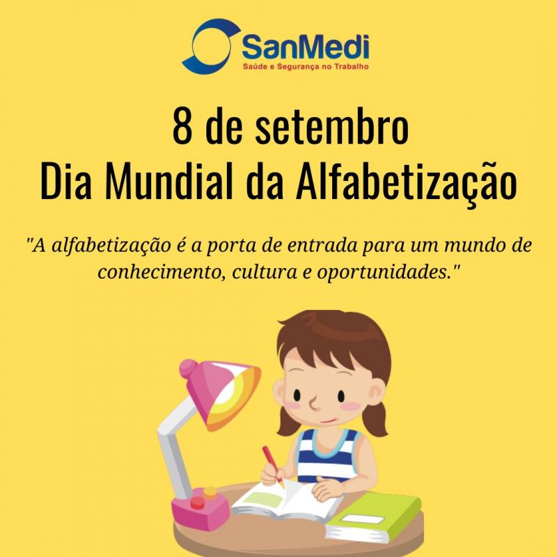 8 de setembro - Dia Mundial da Alfabetização