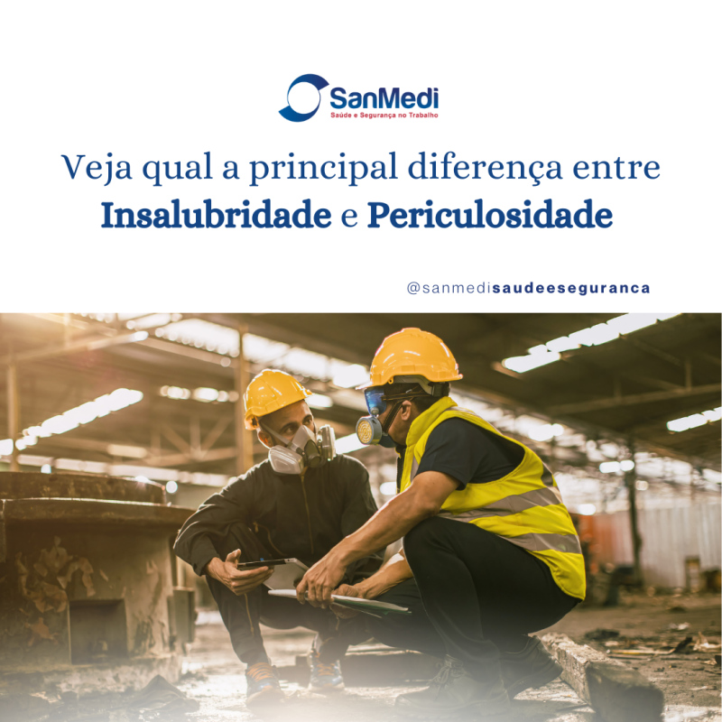 A principal diferença entre insalubridade e periculosidade é o tipo de risco que cada uma representa A principal diferença entre insalubridade e periculosidade é o tipo de risco que cada uma representa